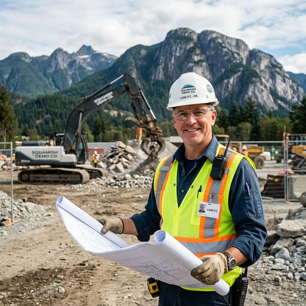 Squamish Demolition Project Manager on site